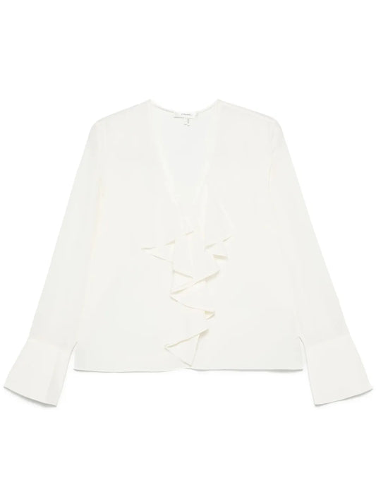 Ruffle-Detailing Blouse