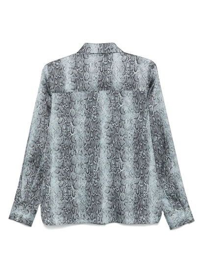 Snakeskin-Printed Shirt