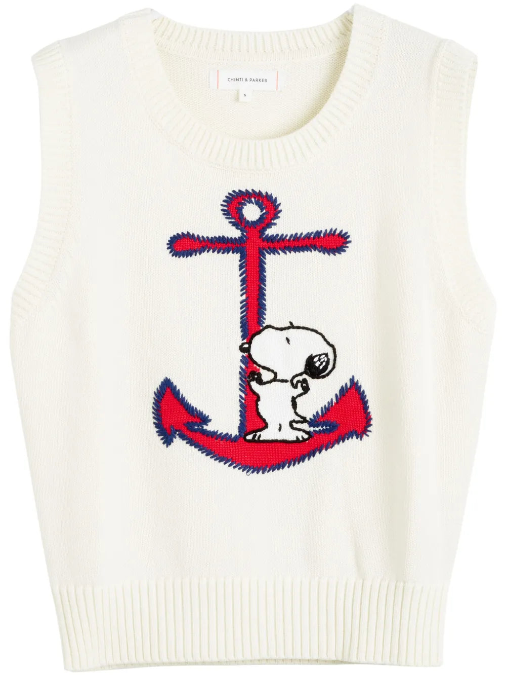 Snoopy-Intarsia Top
