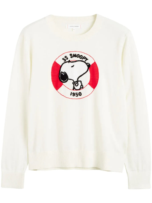Snoopy-Embroidered Top