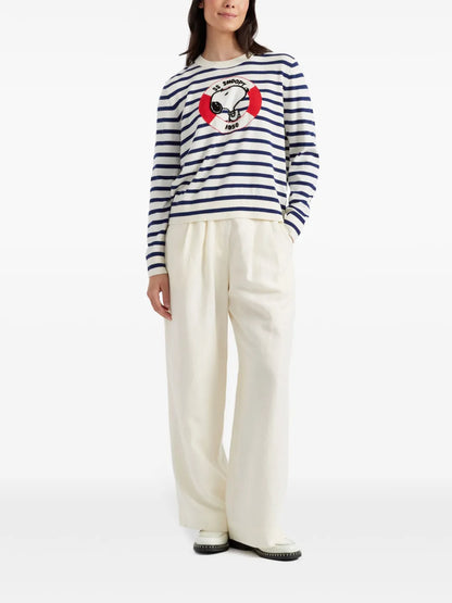 Snoopy-Embroidered Jumper