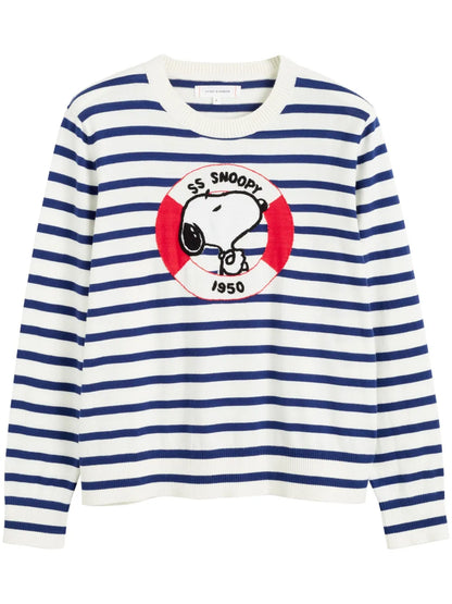Snoopy-Embroidered Jumper