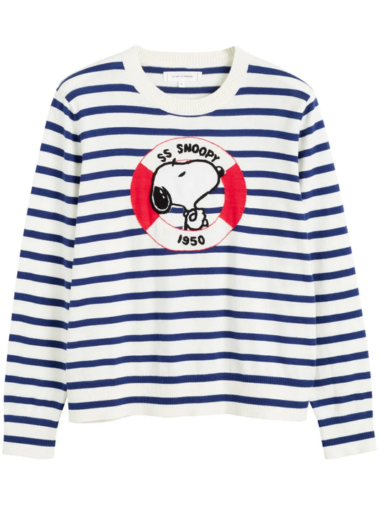 Snoopy-Embroidered Jumper