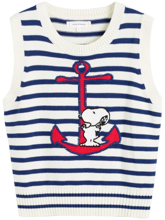 Snoopy-Embroidered Top