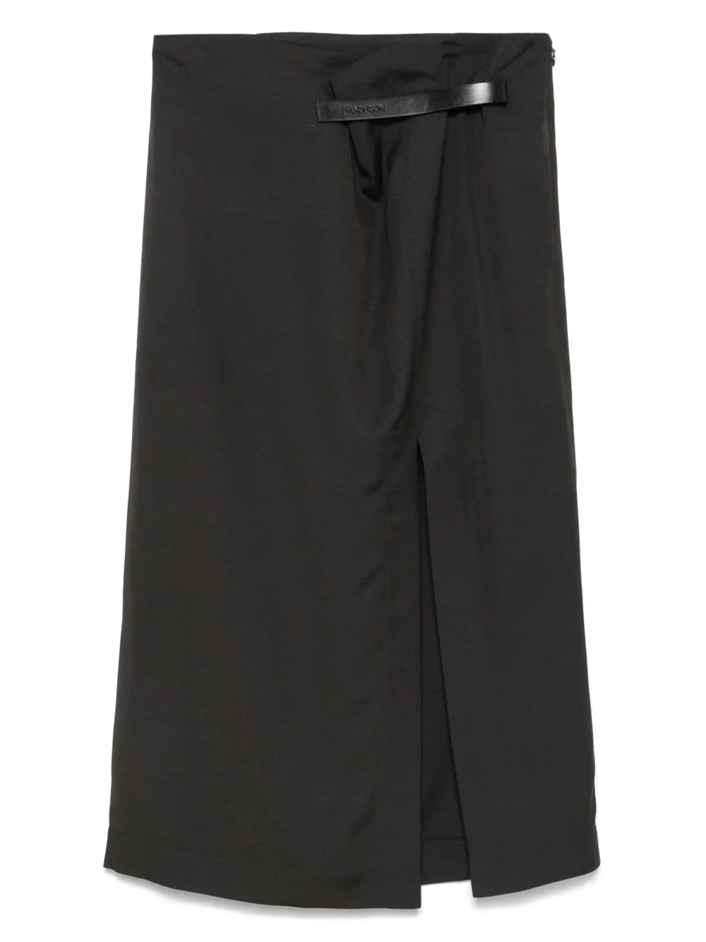 Logo-Strap Midi Skirt