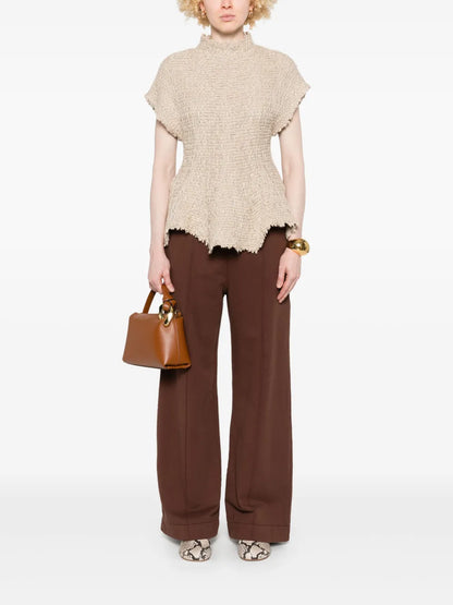 Gathered-Waist Track Pants