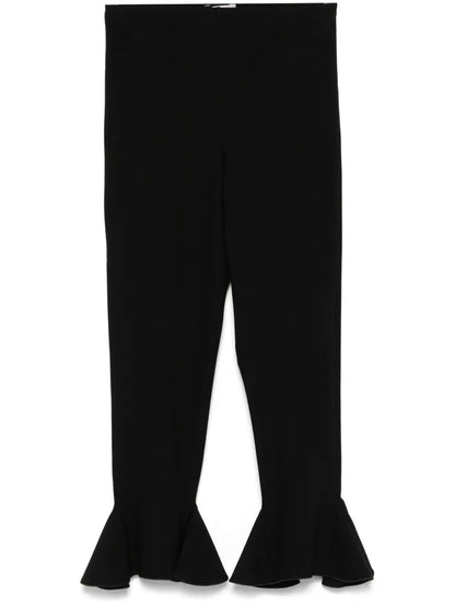 Cropped Flared Trousers