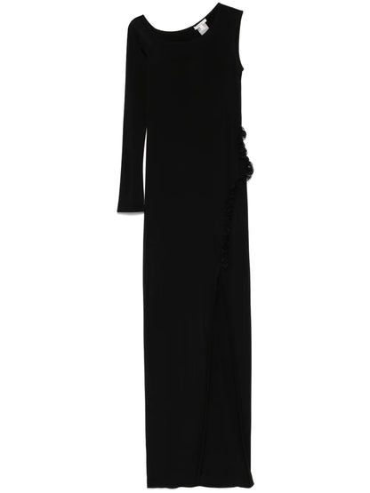 Ruffle-Detail Maxi Dress