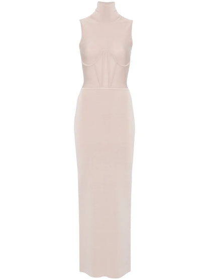 Corset Knitted Maxi Dress