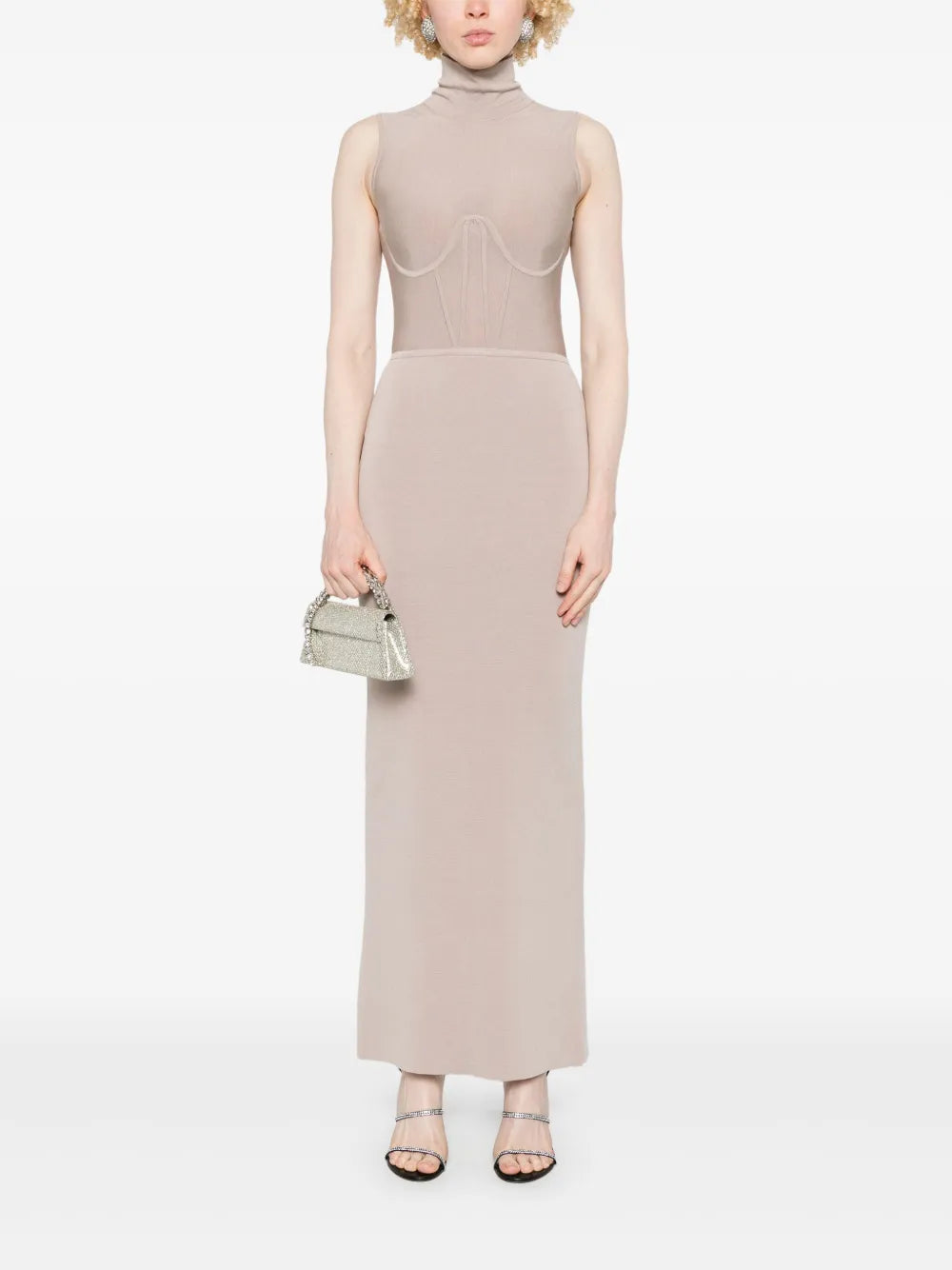 Corset Knitted Maxi Dress
