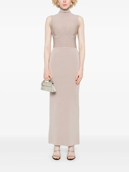 Corset Knitted Maxi Dress