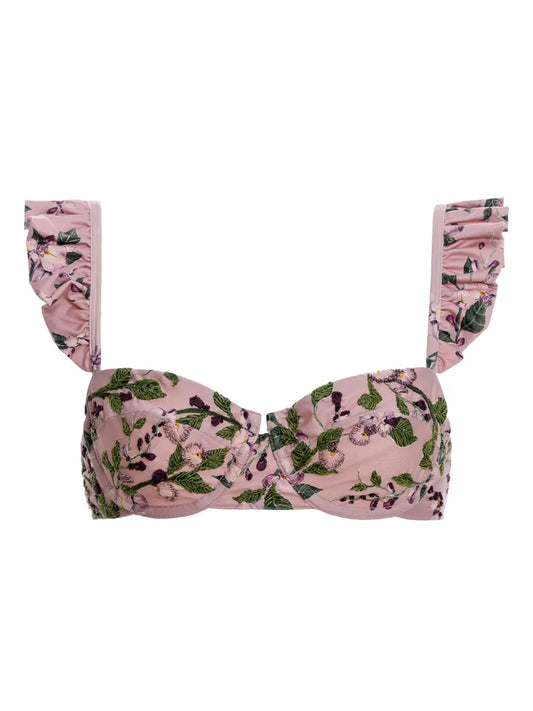 Kiwi Wisteria Bikni Top