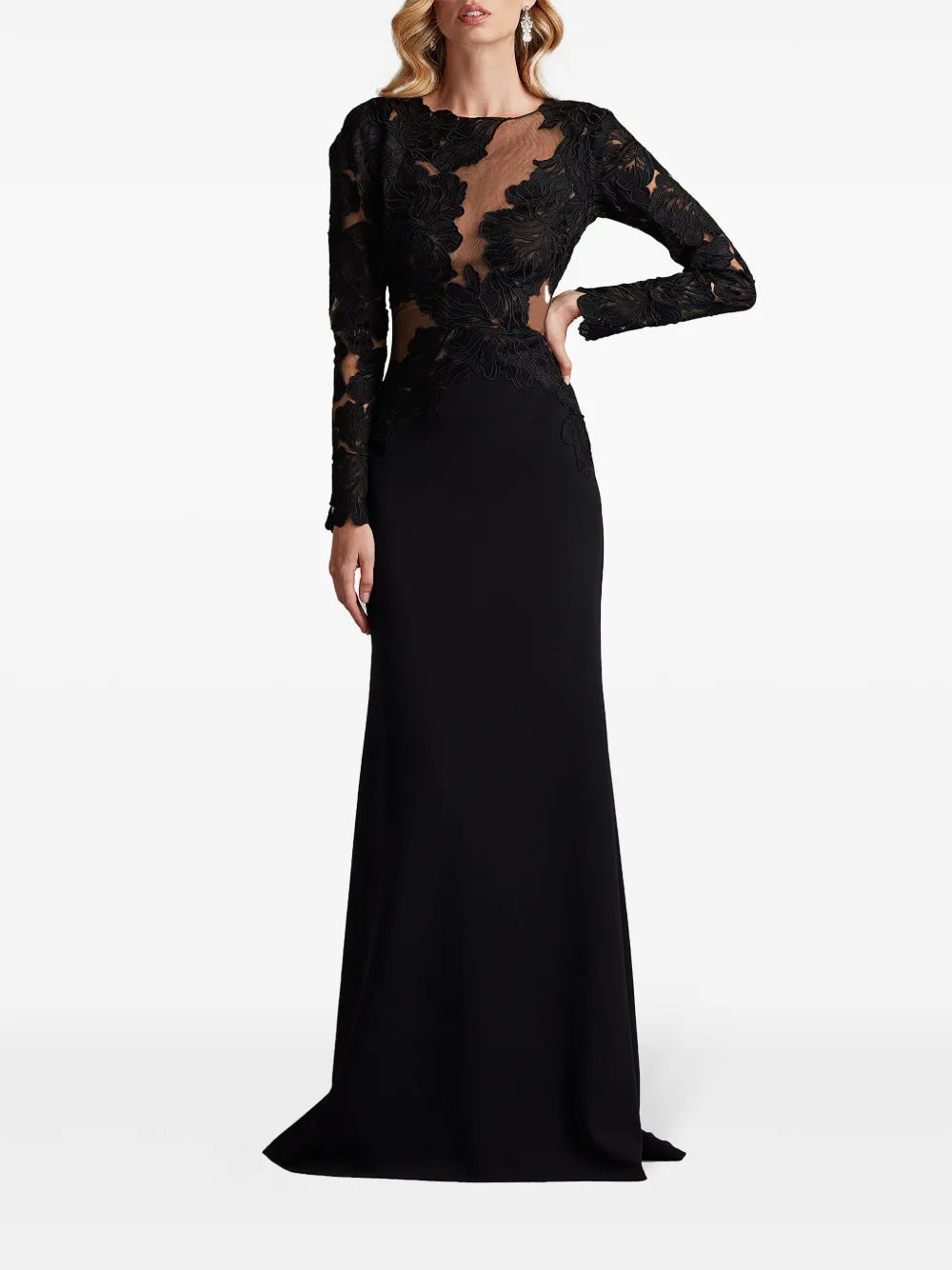 Sheer-Panelled Gown