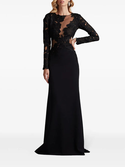Sheer-Panelled Gown