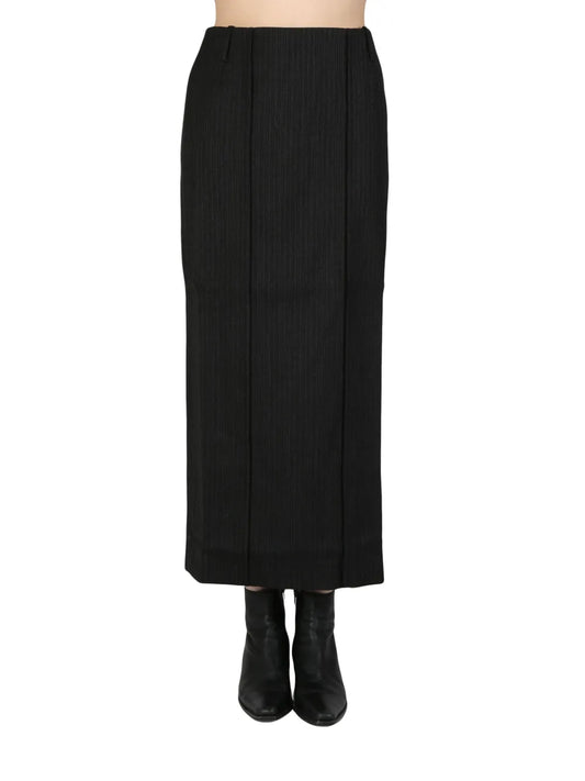 Wool Midi Skirt