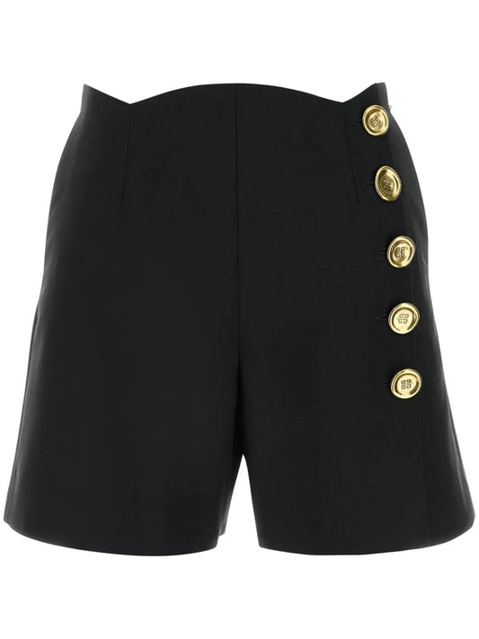 Decorative-Button Shorts