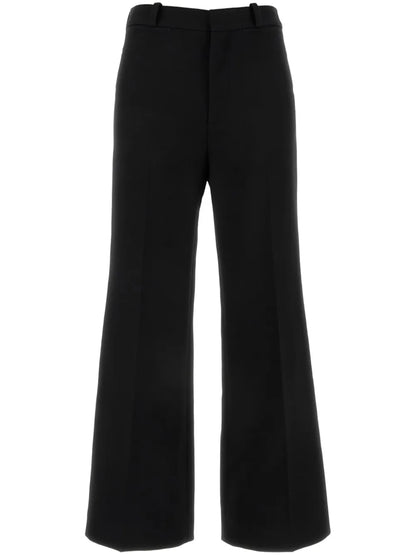 Cropped Bootcut Trousers