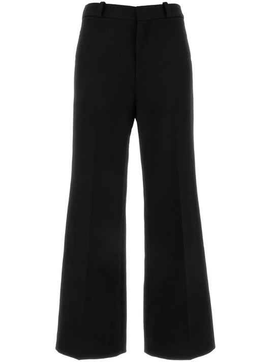 Cropped Bootcut Trousers