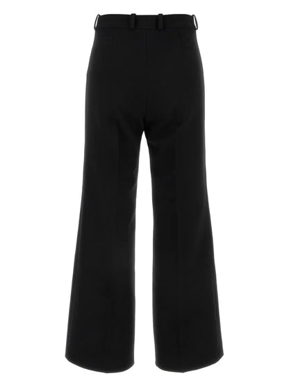 Cropped Bootcut Trousers