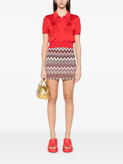 Zigzag Mini Skirt