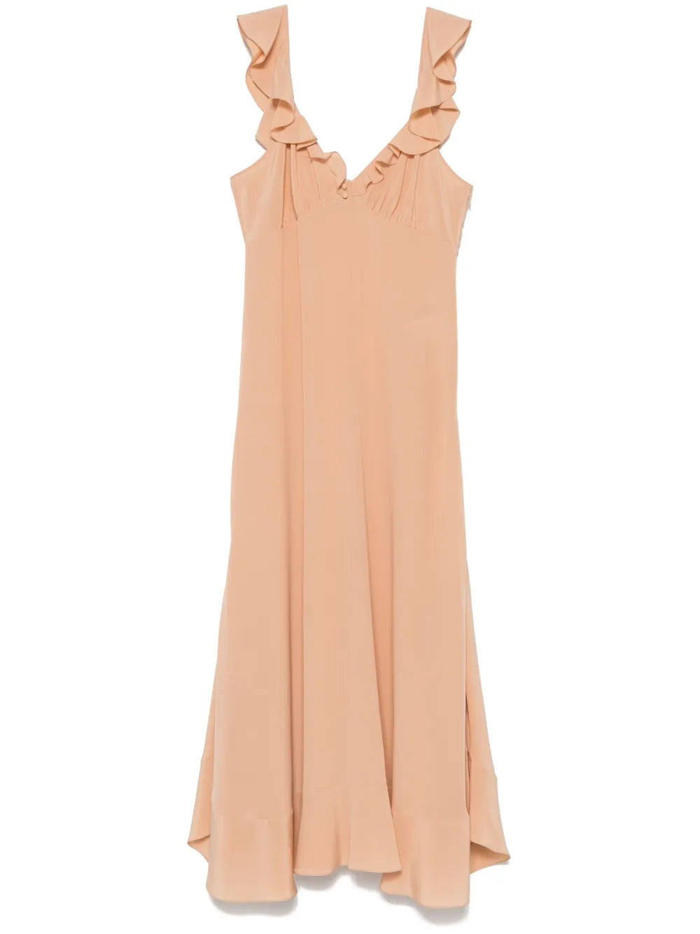 Crepe De Chine Maxi Dress
