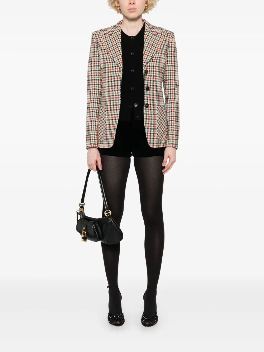 Checked Tailored Blazer