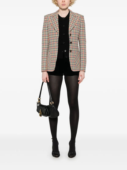 Checked Tailored Blazer