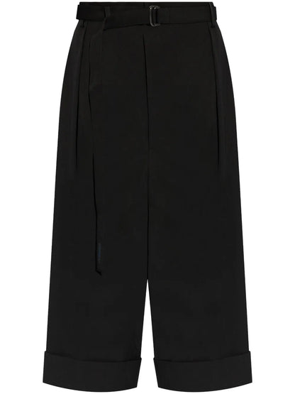 Gabardine R-Backside Wide Trousers