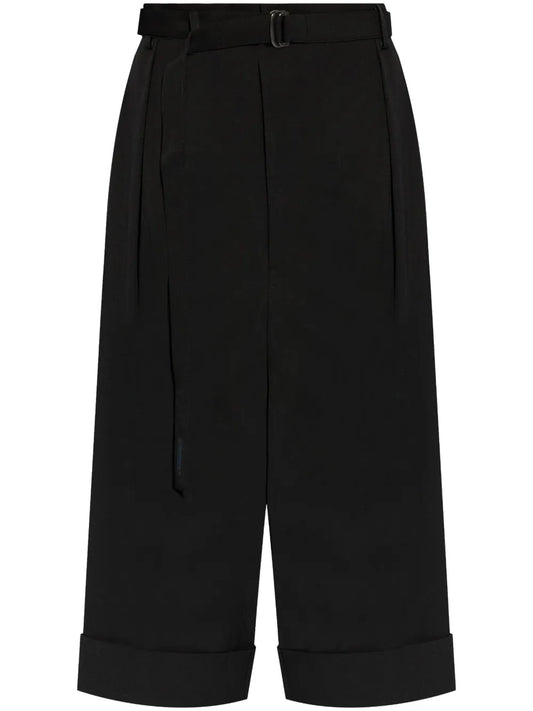Gabardine R-Backside Wide Trousers