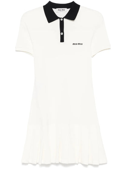 Logo-Embroidered Mini Dress