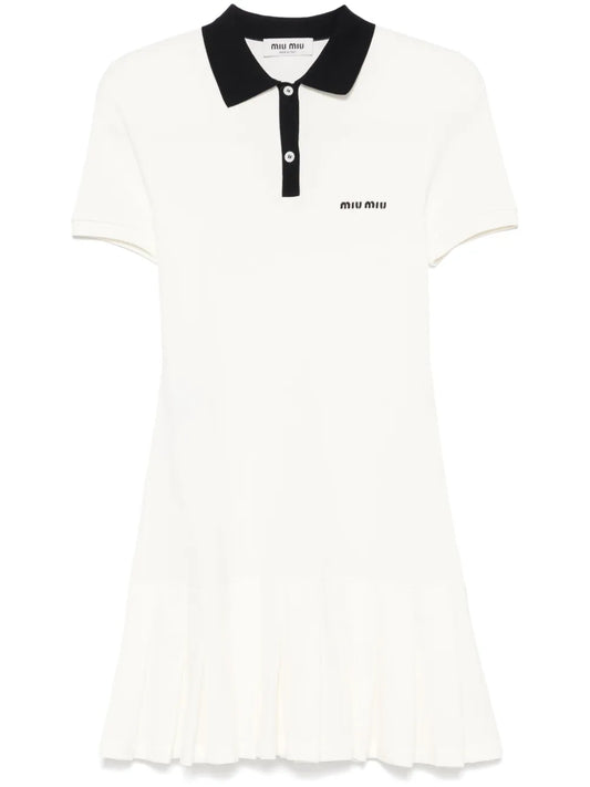 Logo-Embroidered Mini Dress