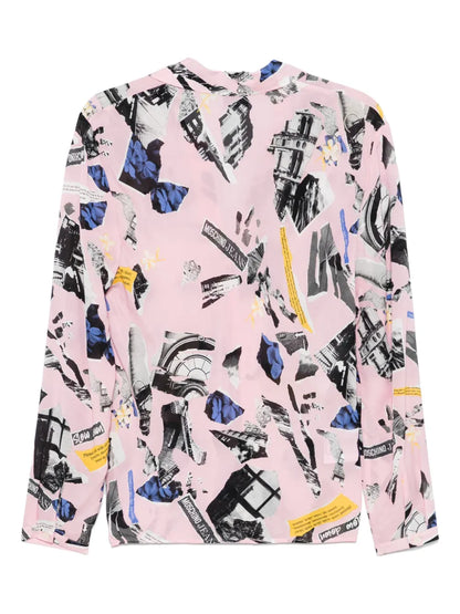 Patchwork-Print Blouse