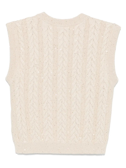 Sequin-Embellished Vest