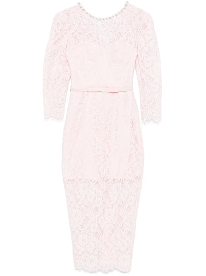 Lace Bustier Midi Dress