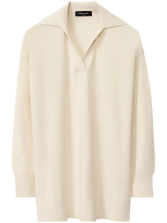 Split-Neck Sweater