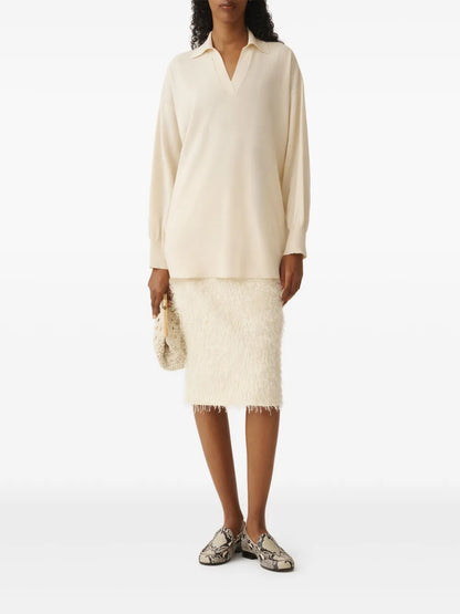 Split-Neck Sweater