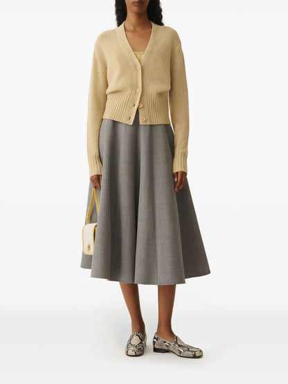 Pleated Midi Skirt
