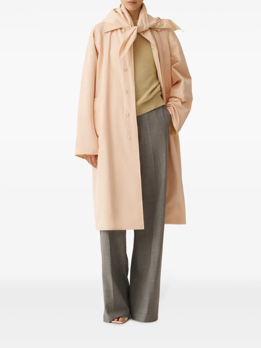 Oversized-Collar Coat