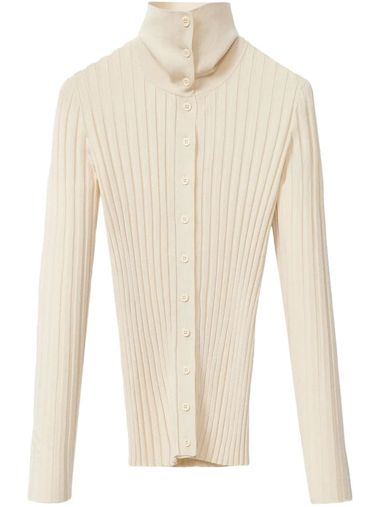 Chunky-Ribbed Cardigan