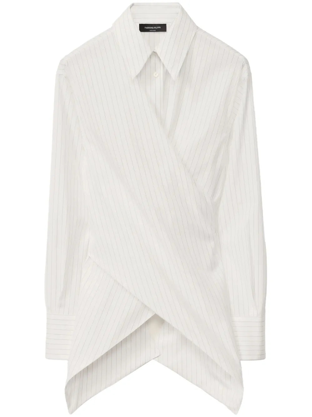 Striped Wraparound Shirt