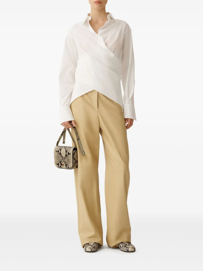 Striped Wraparound Shirt