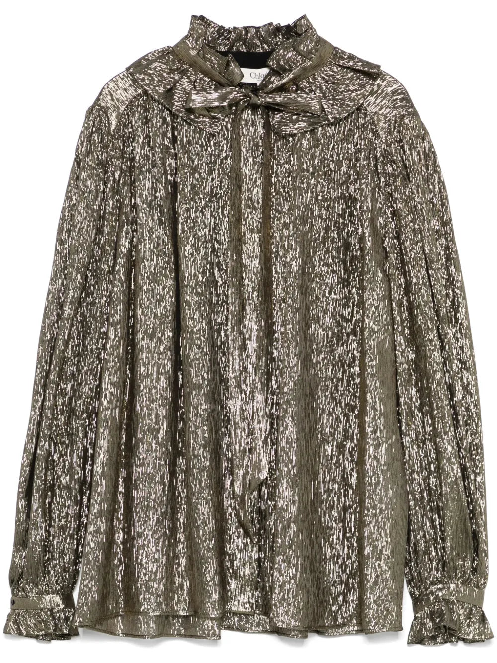 Lamé-Effect Blouse