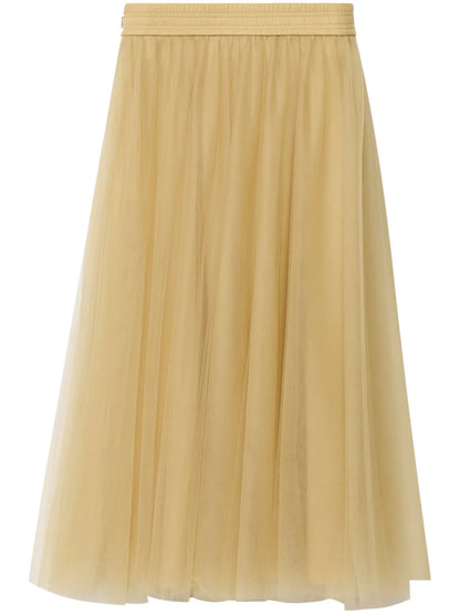 Pleated Midi Skirt