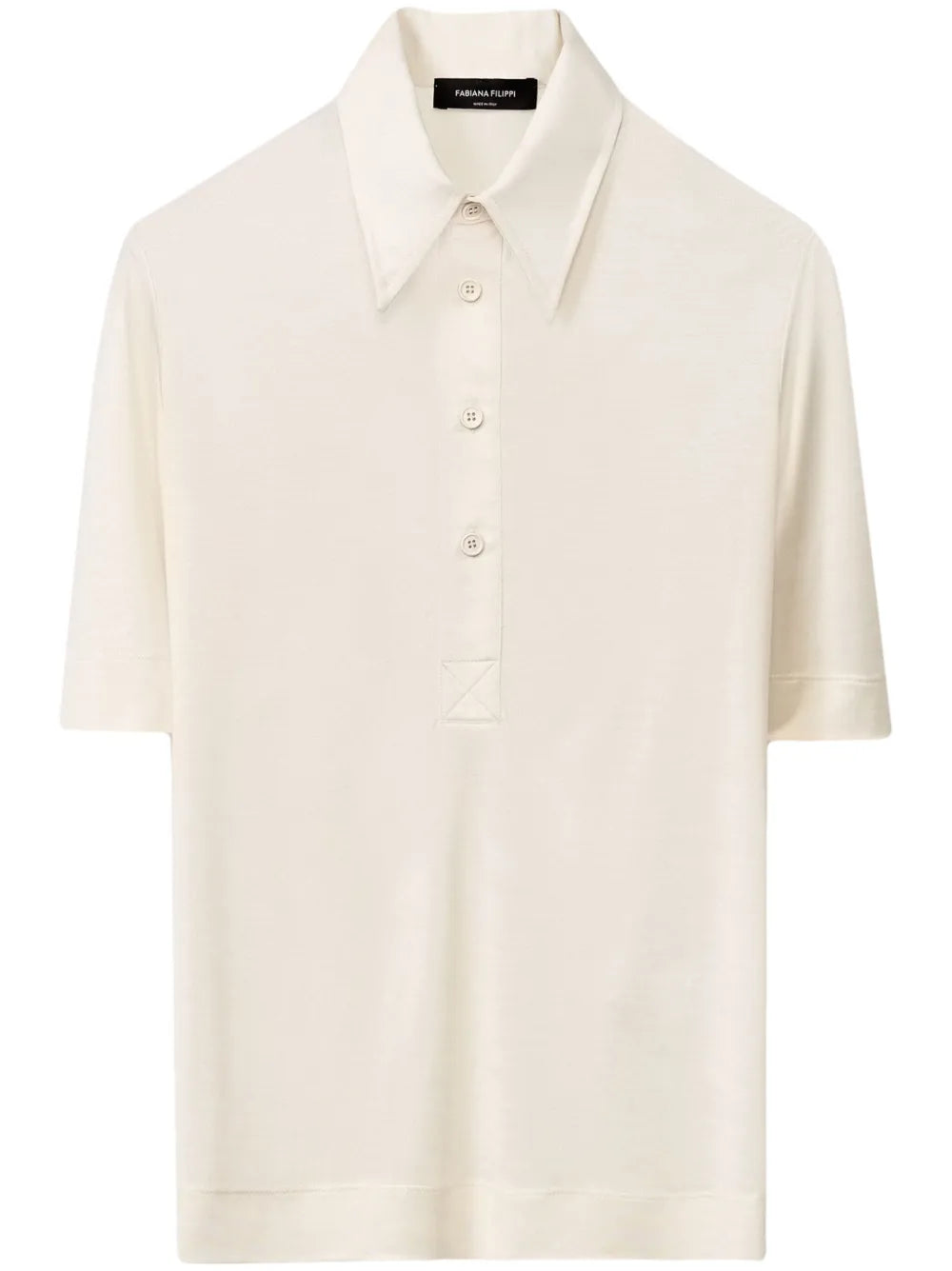 Silk Polo Top