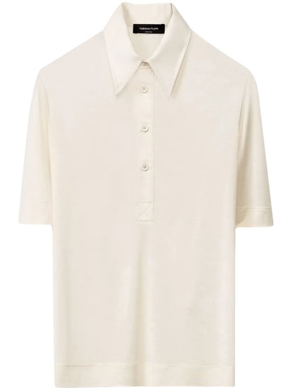 Silk Polo Top