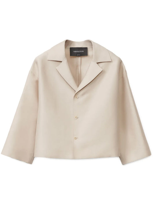 Wool Cropped Jacket