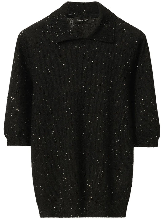 Knitted Polo Top