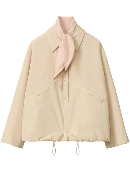 Drawstring-Hem Jacket