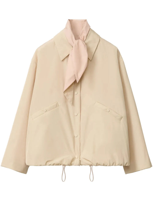 Drawstring-Hem Jacket