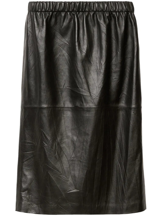 Leather Midi Skirt